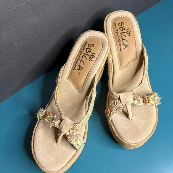 Sbicca Vine Wedge Sandals Boho - Picture 8 of 8